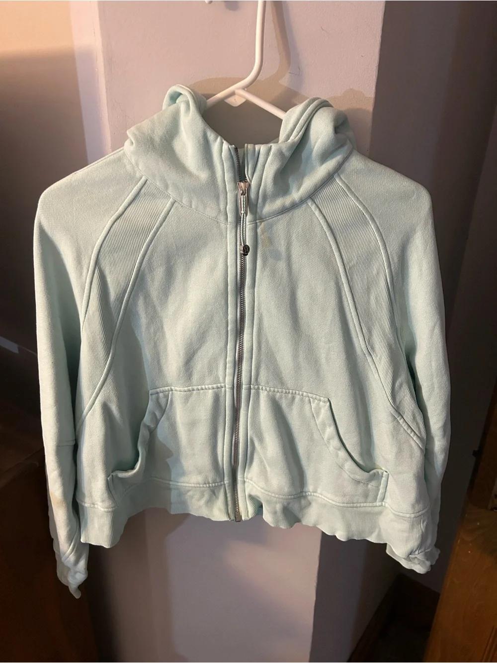 lululemon athletica Light Aqua Zip-Up Hoodie Jacket